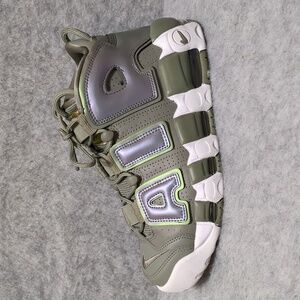 Nike Air More Uptempo Stucco Green Women's Shoes Size 7.5